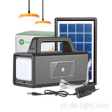 Sistema solar com kits de iluminação para interno